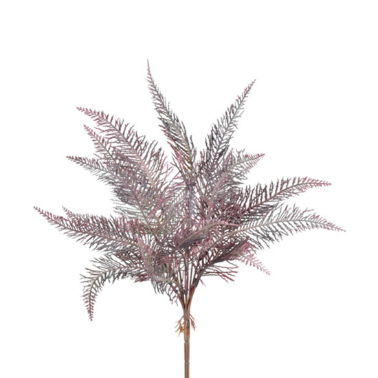 Imagem BUQUÊ DECORATIVO DE SAMAMBAIA VINHO DE PLÁSTICO MOLDÁVEL 43X25CM - GRILLO