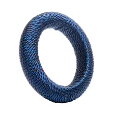 Imagem de CONJUNTO 4 ANÉIS PARA GUARDANAPO TRESSÊ AZUL PLÁSTICO 1,5X5,5X5,5CM - LYOR - Coliseu Presentes Ltda