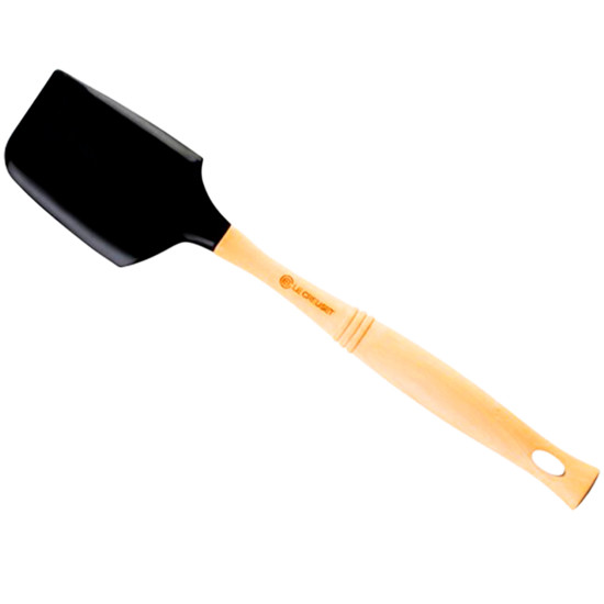 Imagem ESPÁTULA VENUS GRANDE BLACK ONYX DE SILICONE 2X33X7CM - LE CREUSET