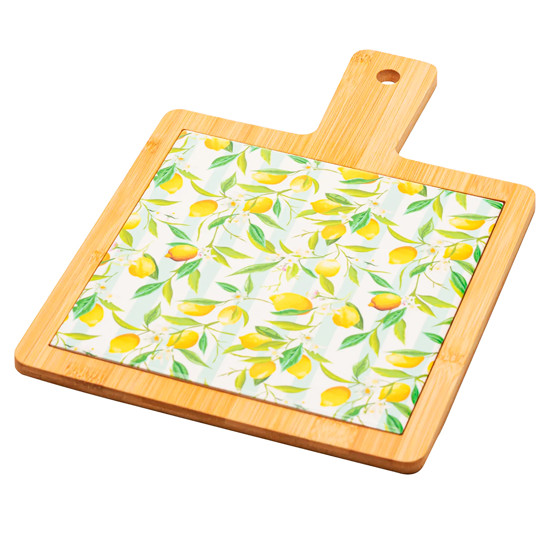 Imagem CONJUNTO 3 PEÇAS PARA QUEIJO TÁBUA COM BANDEJA FACA DOURADA SICILIANO BAMBU - LYOR