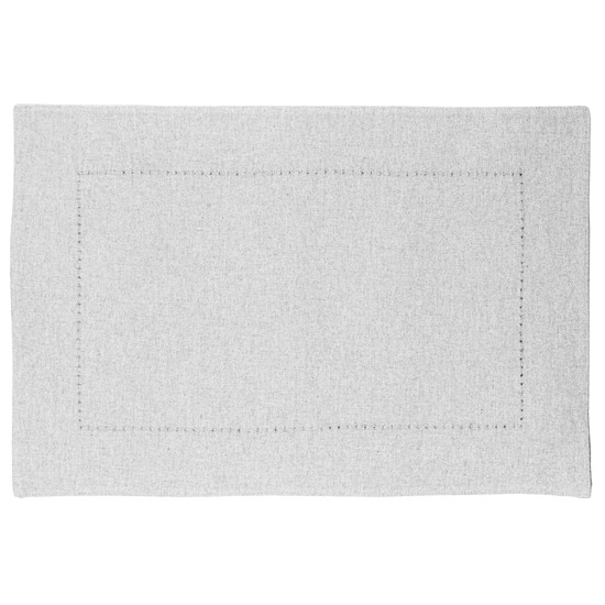 Imagem LUGAR AMERICANO LÉVIS 30CM X 45CM CINZA DE ALGODÃO - LYOR