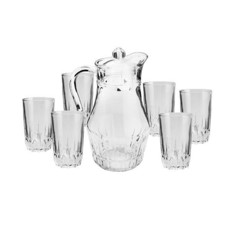 Imagem de CONJUNTO 7 PEÇAS JARRA COM 6 COPOS DE VIDRO ARCOPAL - Coliseu Presentes Ltda