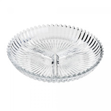 Imagem de PETISQUEIRA COM 3 DIVISÓRIAS DE CRISTAL DE CHUMBO LYOR - Coliseu Presentes Ltda