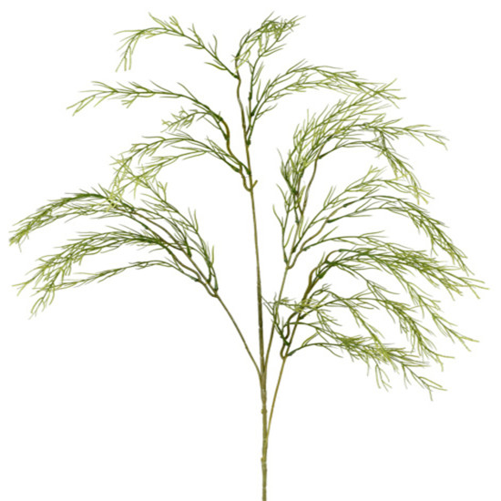 Imagem HASTE DECORATIVA DE CAPIM VERDE DE PLÁSTICO MOLDÁVEL 116X30CM - GRILLO