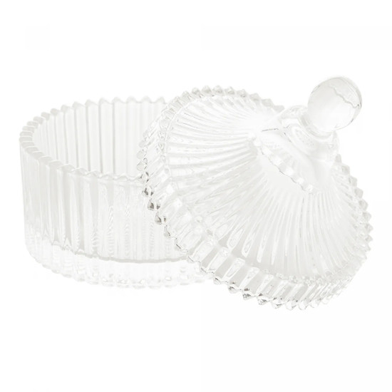 Imagem POTICHE CARROSEL DECORATIVO EM CRISTAL 12,5X10,5CM - LYOR