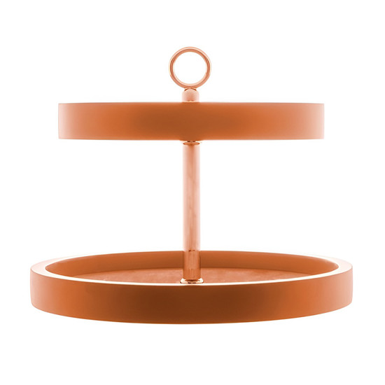 Imagem FRUTEIRA MADEIRA LAQUEADO COM VIDRO 2 ANDARES TERRAÇO