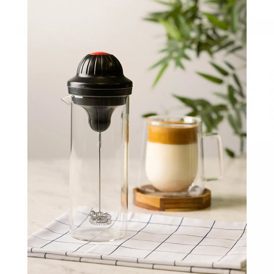 Imagem MIXER MULTIUSO COM COPO DE VIDRO BOROSSILICATO PRETO 450ML - WOLFF