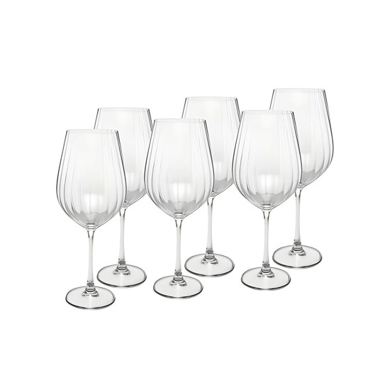 Imagem JOGO DE TAÇA PARA VINHO TINTO DE CRITAL ECOLOGICO 6 UNIDADES DE 850ML - WOLFF 