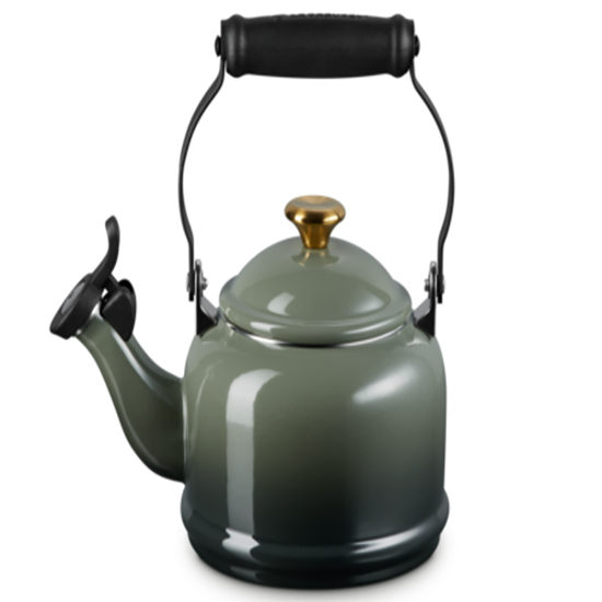 Imagem CHALEIRA DEMI 1,1L COM APITO THYME DE AÇO ESMALTADO 25X24X16CM - LE CREUSET