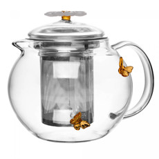 Imagem de CHALEIRA COM DIFUSOR SUN GARDEN 600ML DE VIDRO BOROSSILICATO - WOLFF - Rojemac Impotacao E Exportacao Ltda