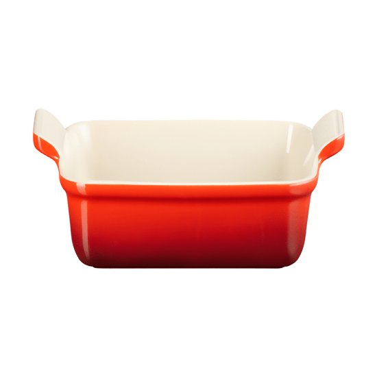 Imagem TRAVESSA RETANGULAR HERITAGE VERMELHA EM CERÂMICA 9,1X39X25,4CM - LE CREUSET