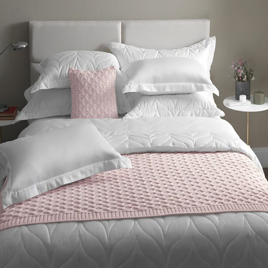 Imagem JOGO 2 FRONHAS KING 300 FIOS CETIM 100% ALGODÃO EGÍPCIO GALIENO BRANCO - TRUSSARDI