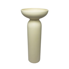 Imagem de VASO DECORATIVO ALONGADO DE CERÂMICA BRANCO FOSCO 40,5X17,55CM - CERÂMICA MAZZOTTI - Ceramica Artistica Mazzotti Ltda