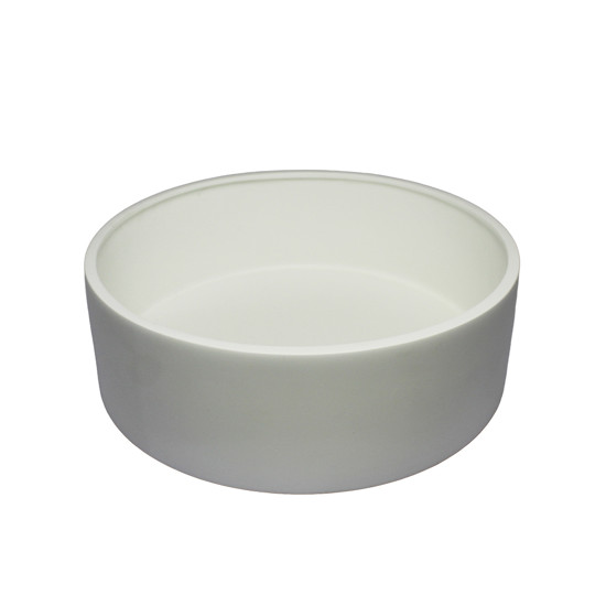 Imagem VASO FLOREIRA DECORATIVO EM CERÂMICA BRANCO FOSCO 11X33X33CM - CERÂMICA MAZZOTTI