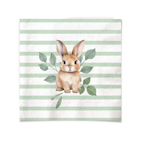 Imagem GUARDANAPOS DE PAPEL COELHO DA PÁSCOA 20 FOLHAS 32,5X32,5CM - CROMUS