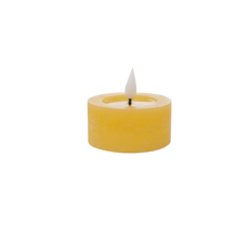 Imagem de VELA AMARELA DECORATIVA DE LED AMARELO QUENTE 5,5X7X7CM - CROMUS - Cromus Embalagens Ind E Com Ltda