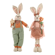 Imagem de COELHA/COELHO DA PÁSCOA DECORATIVO DE POLIÉSTER 70X24X18CM - CROMUS - Cromus Embalagens Ind E Com Ltda