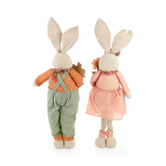 Imagem COELHA/COELHO DA PÁSCOA DECORATIVO DE POLIÉSTER 70X24X18CM - CROMUS