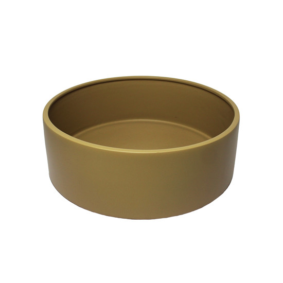 Imagem VASO FLOREIRA DECORATIVO EM CERÂMICA BEGE FOSCO 11X33X33CM - CERÂMICA MAZZOTTI