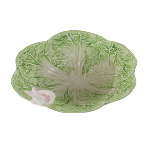 Imagem BOWL DE CERÂMICA VERDE E BRANCO 9X13,5X13,5CM - CROMUS