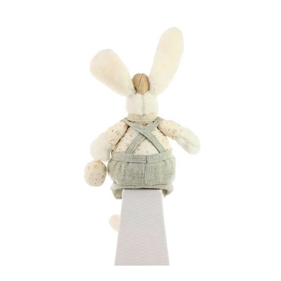 Imagem COELHO BRANCO SENTADO DA PÁSCOA DECORATIVO DE POLIÉSTER 59X25X14CM - CROMUS
