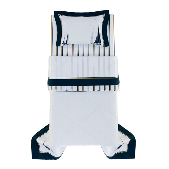 Imagem EDREDOM SOLTEIRO INFANTIL 300 FIOS 100% ALGODÃO EGÍPCIO VELEIRO - TRUSSARDI