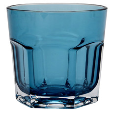 Imagem de COPO ALTO SEXTAVADO EM ACRÍLICO AZUL TRANSPARENTE 14X8X8CM - ENTRECASA - Inverno Verao Comercio De Modas E Decoracao Eireli