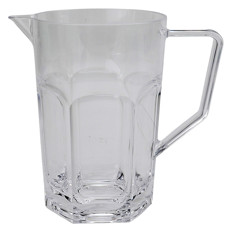 Imagem de JARRA SEXTAVADA EM ACRÍLICO TRANSPARENTE 22X18,5X11,5CM - ENTRECASA - Inverno Verao Comercio De Modas E Decoracao Eireli