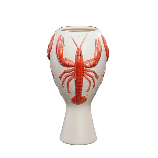 Imagem VASO LOBSTER DECORATIVO DE CERÂMICA 26X20X20CM - TUUT