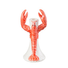 Imagem de CASTIÇAL LOBSTER DECORATIVO DE CERÂMICA 18X12X11CM - TUUT - Yangzi Brasil Corporation S A 
