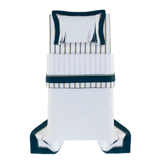 Imagem EDREDOM SOLTEIRO INFANTIL 300 FIOS 100% ALGODÃO EGÍPCIO VELEIRO - TRUSSARDI