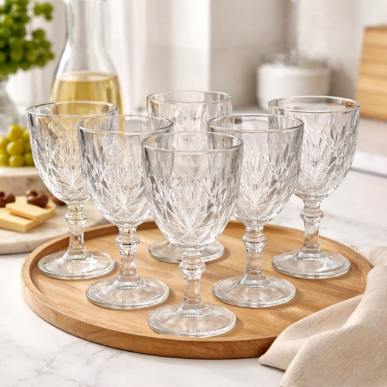 Imagem JOGO DE TACAS DE VIDRO CLEAR DIAMOND 340ML COM 06 PCS