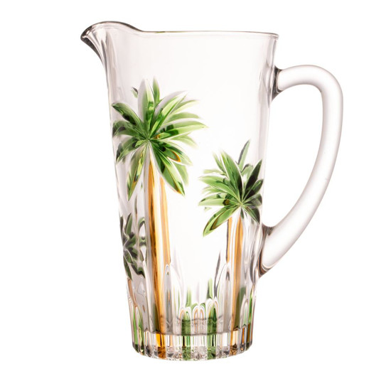 Imagem CONJUNTO JARRA COM 6 COPOS DE CRISTAL ECOLOGICO PALM TREE - WOLFF