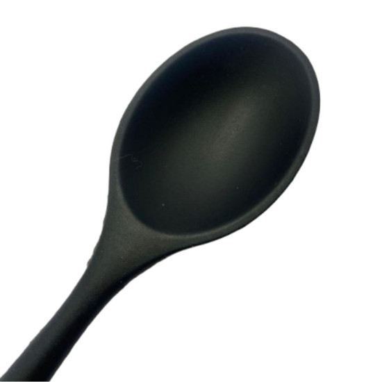 Imagem COLHER DE SILICONE PRETO 26,7X6X2CM 