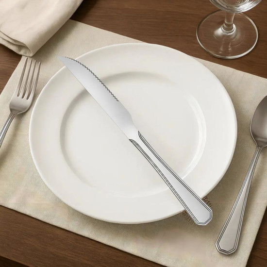 Imagem JOGO DE FACAS DE INOX SILVER COM 6 PEÇAS 