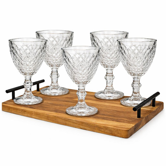 Imagem JOGO TACAS DE VIDRO AGATA CLEAR 340ML COM 6 PCS