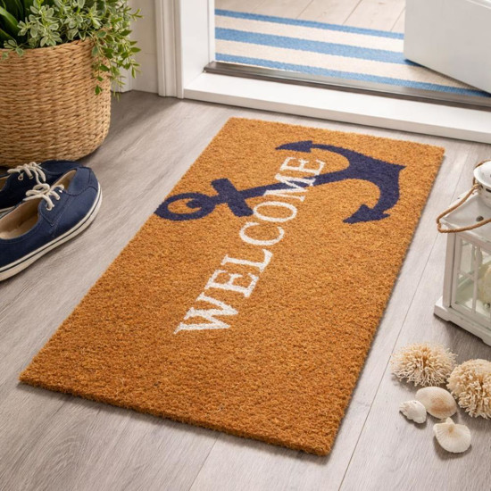Imagem TAPETE FIBRA DE COCO WELCOME ANCORA 30X60CM