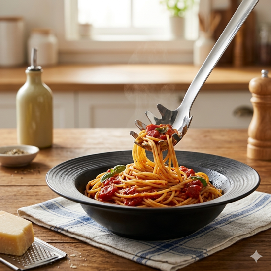 Imagem PEGADOR DE MASSAS INOX GOLD 33CM - CM48