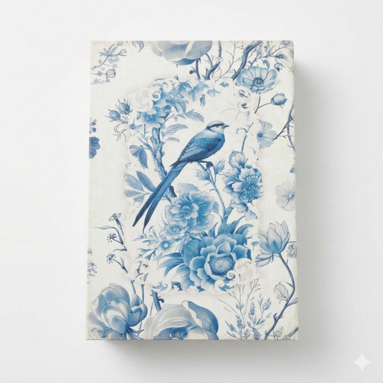 Imagem CAIXA LIVRO PASSARO AZL G 7X21X30CM/  P 5X16X24CM JG C/2