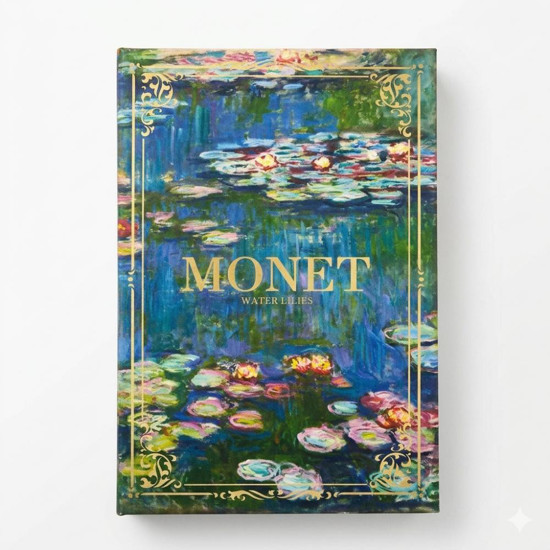 Imagem CAIXA LIVRO CLAUDE MONET AZUL/VERDE G 7X21X30CM/P 5X16X2