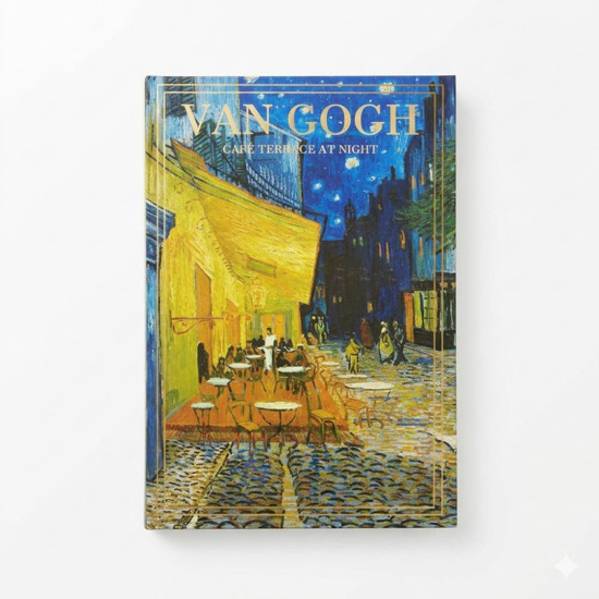 Imagem CAIXA LIVRO VAN GOGH AZUL/AMARELO G 7X21X30CM/P 5X16