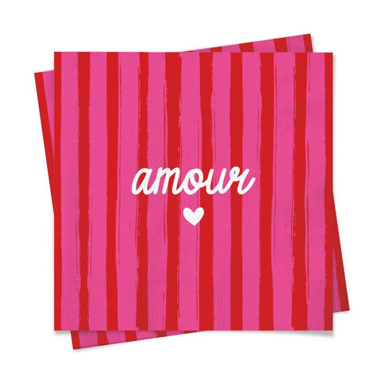 Imagem GUARDANAPO PAP AMOUR 32,5X32,5 PT C/20 FLS