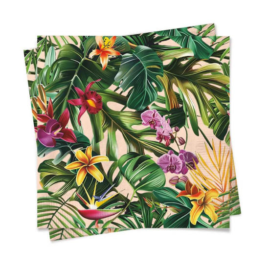 Imagem GUARDANAPO PAP AMAZONIA 32,5X32,5 PT C/20 FLS