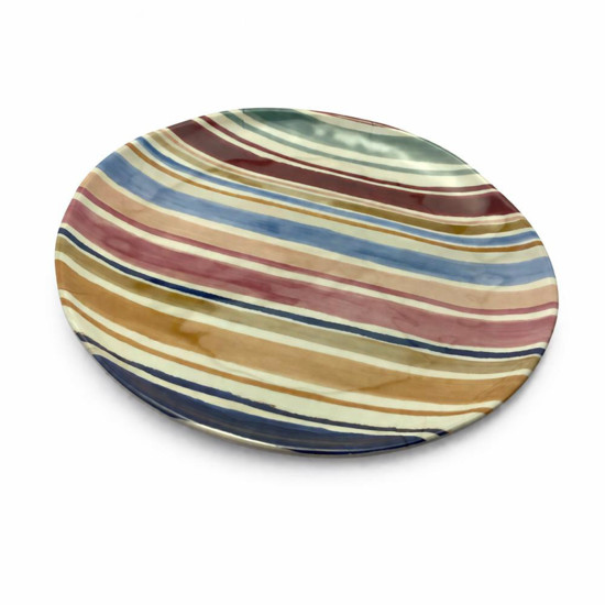 Imagem CJ DE PRATOS EM MELAMINA LISTRAS COLORIDAS 6PCS