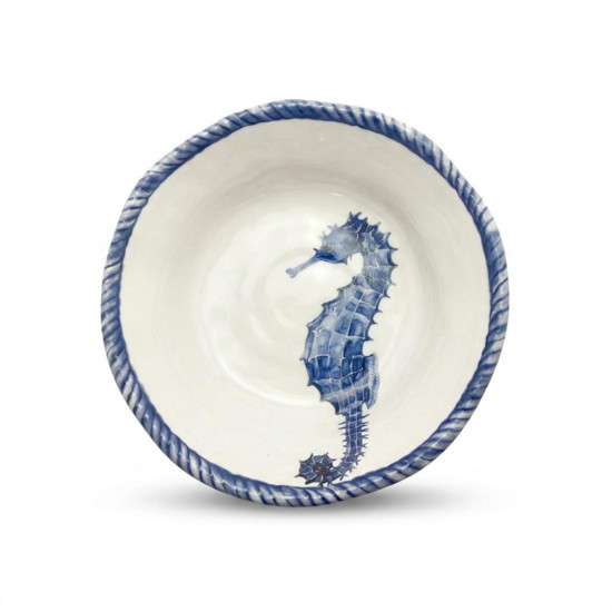 Imagem CJ DE BOWLS EM MELAMINA FUNDO DO MAR BC E AZUL 4PC