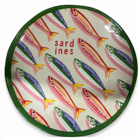 Imagem CJ DE PRATOS SOBREMESA EM MELAMINA PEIXES VER 6PC