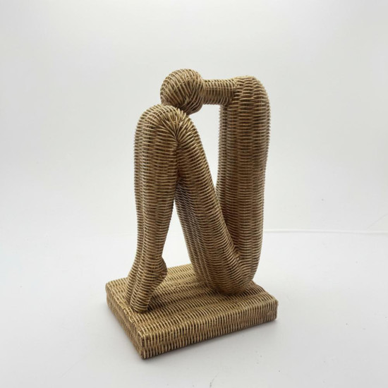 Imagem ESCULTURA PONTA DE PE EM RESINA TEXTURA PALHA