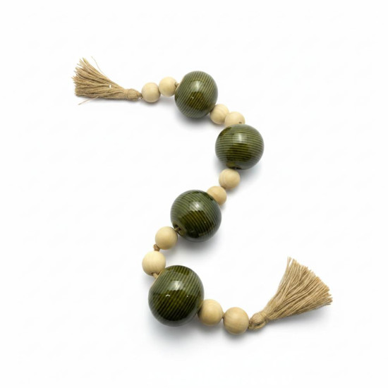 Imagem OBJETO DECORATIVO BOLAS EM MADEIRA CERAMICA