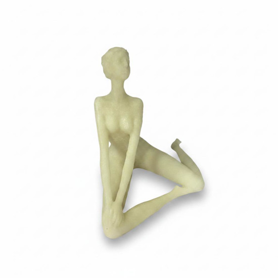 Imagem ESCULTURA MULHER ALONGADO EM MARMORE TAM 26X