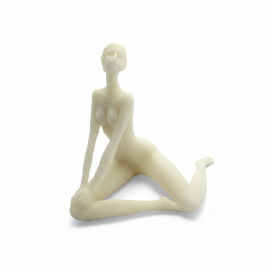 Imagem ESCULTURA MULHER ALONGADO EM MARMORE TAM 26X